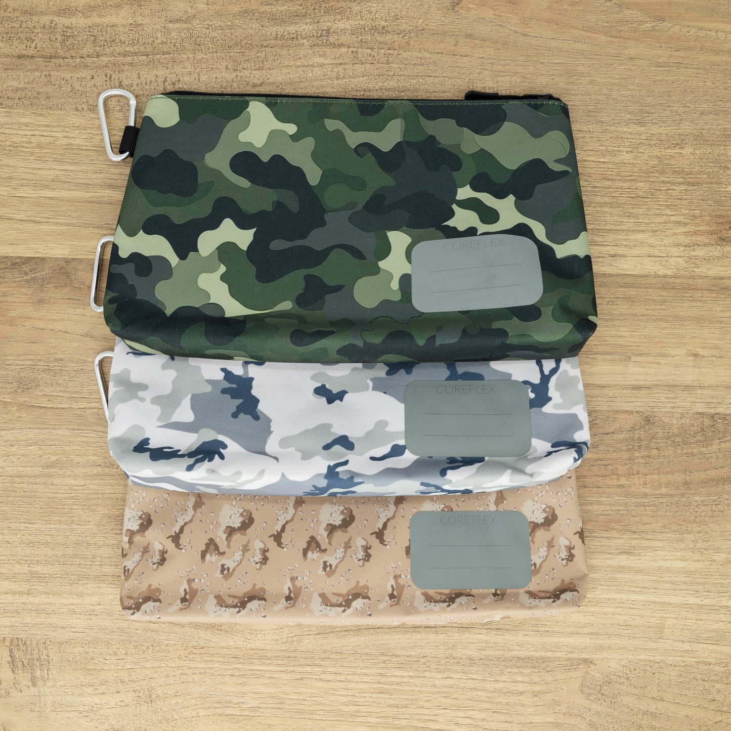 Coreflex 3pack Camouflage premium Tool Pouch Zipper Bag, Multipurpose Storage pouch.