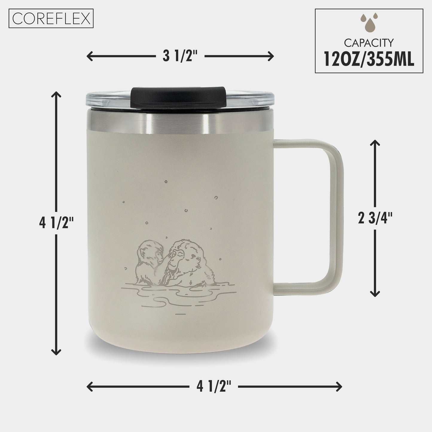 IRON °FLASK Grip Coffee Mug, Leak Proof, Vacuum Insulated Stainless Steel  Bottle