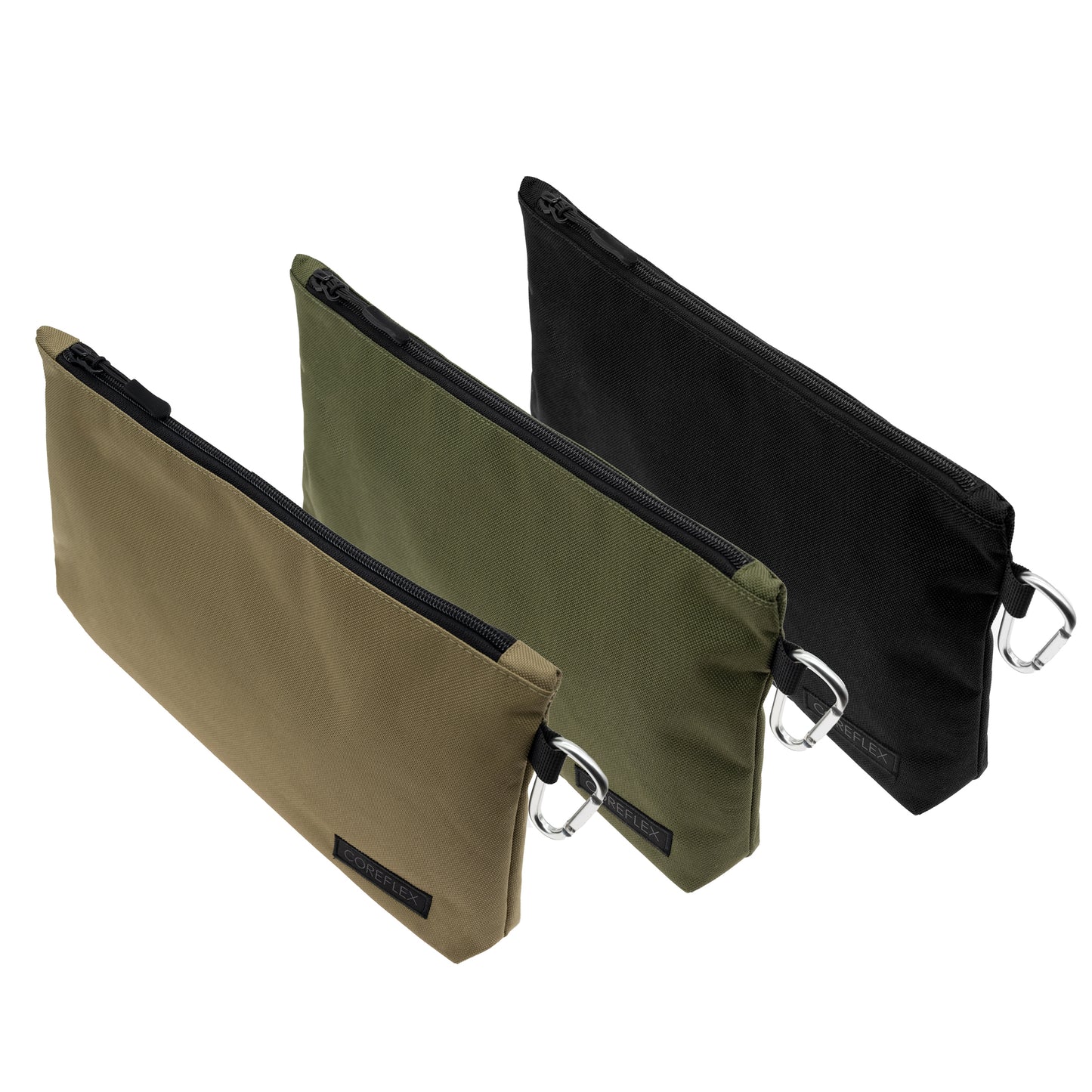 Coreflex 3pack premium Tool Pouch Zipper Bag, Multipurpose Storage pouch